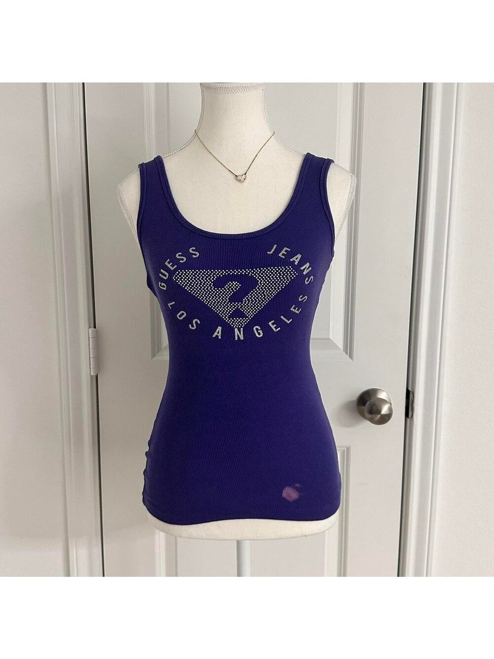 Vintage Guess Jeans Mcbling Women’s Size Small Very Fitted Tank
